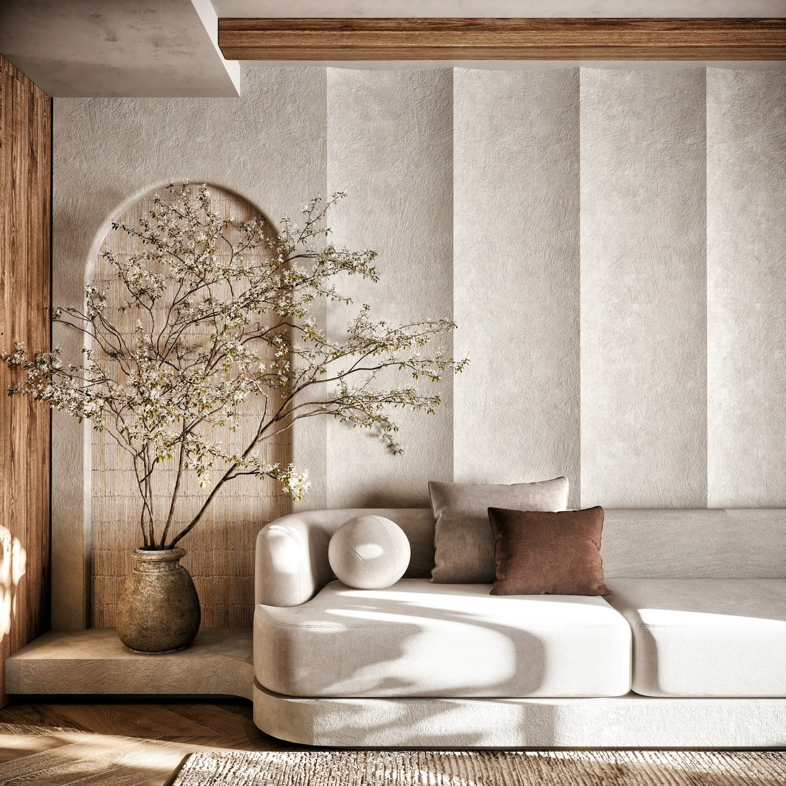 Warm modern interior